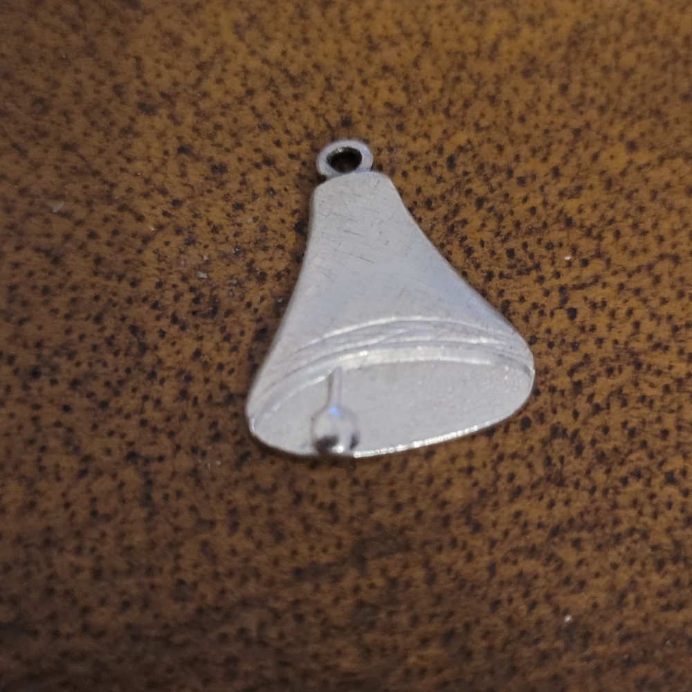 Wedding Bell Charm Vintage Dated June 2, 1968 Fir Charm Bracelet